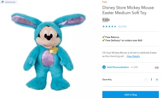 Medium-sized Disney knuffels vanaf €8,64 in de Disney Store