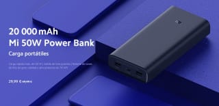 Mi 50W Power Bank 20000mAh por 29,99€