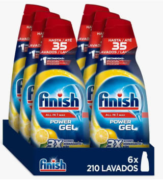 Finish All in 1 Max Power gel limón 210 lavados por 32,21€