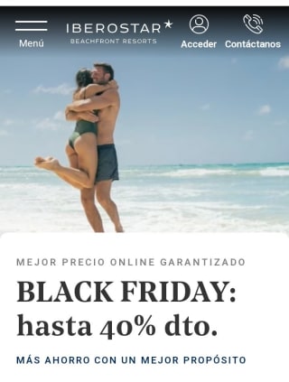 Hasta un -40% de Descuento en Iberostar.