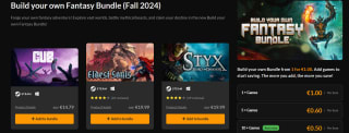 Humble Bundel Fanatical - Build Your Own Fantasy Bundle vanaf €1