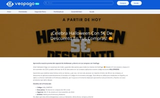Descuento Halloween 5€ Directo en Veopago para todos