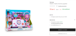 Maletin medico Doctora juguetes por 13.98€