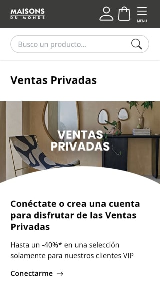 -40% en Ventas Privadas en Maisons du Monde.