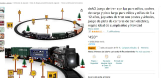 Juego de tren con luz para niños por $382