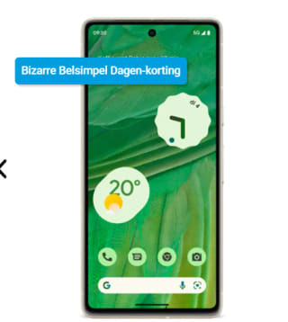 Google Pixel 7 128GB 5g icm 2 Jarig abonnement Tele 2 onbeperkt €25 per maand voor €394 bij Mobiel