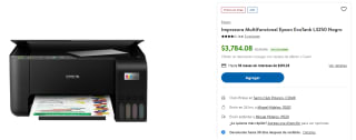 Impresora Epson EcoTank L3250 por $3,784 | Descuento Sam's Club