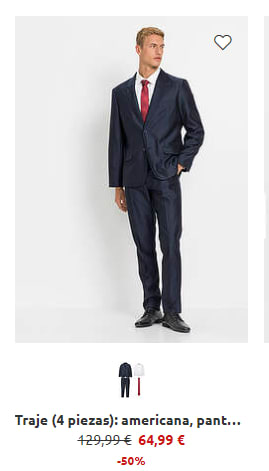 Recopilación trajes para hombre desde 39,99€