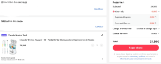 Irrigador Dental Aquapik 100 + Pasta Dental Blanqueadora Opalescence de Regalo por 21,56€