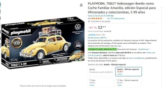 Set Playmobil Volkswagen Beetle como Coche Familiar Amarillo por 32,90€