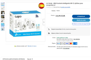 Mini enchufe inteligente TP-Link Tapo P110(4-Pack) por 43,95€