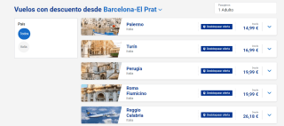 20% EXTRA descuento en vuelos a Italia preciazos ida y vuelta por 39€