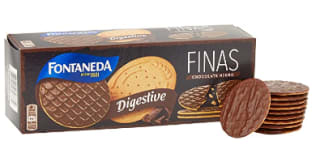 Pack 7 Galletas finas con chocolate negro Digestive Fontaneda 170 g. por 10.68€
