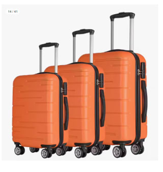 Juego de 3 Maletas Trolley ABS Semirrígidas 4 Ruedas por 59.49€ (Cuenta Nueva 47.49€)