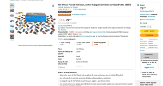 Hot Wheels Pack 50 Vehículos a tan solo 79,99€