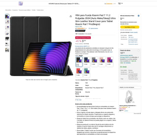 Funda YRH para Xiaomi Pad 7 11.2" 2024 por solo 5,93€