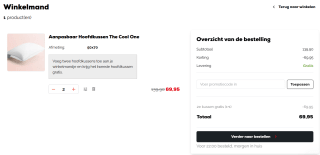 1+1 gratis op veel hoofdkussens en matrassen bij Swiss Sense