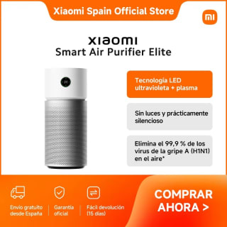 Xiaomi Smart Air Purifier Elite, Tecnología LED ultravioleta + plasma por 178,71€