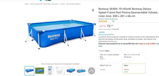 Piscina Desmontable Tubular Bestbuy, Azul, 300 x 201 x 66 cm, por 75,13