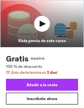 Curso Base de datos Oracle Database Gratis con Udemy