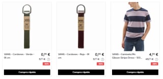 Ropa y calzado Vans desde solo 3,50€ alucina