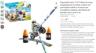 PLAYMOBIL Color Motorcrossmotor (71377) voor €8,74 bij Amazon Italië