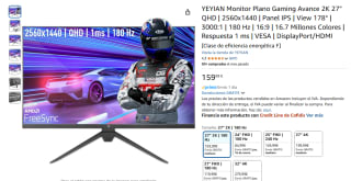 YEYIAN Monitor Plano Gaming Avance 2K 27" QHD 2560x1440 por 159,99€