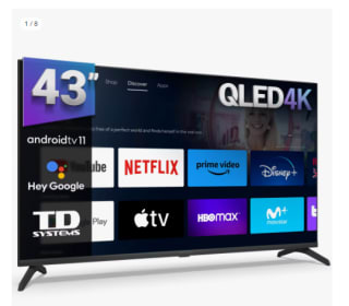 Televisor TD Systems PRIME43C19GLQ 43" QLED UltraHD 4K HDR10 por 192.94€ (Cuenta Nueva 182.94€)