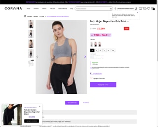 Mujer Deportivo Gris Básico por solo $3.000