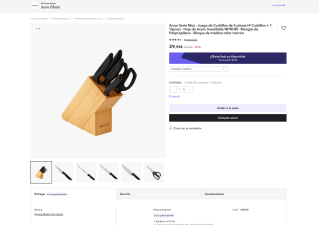 5 piezas con taco Arcos serie Niza por 19,40€