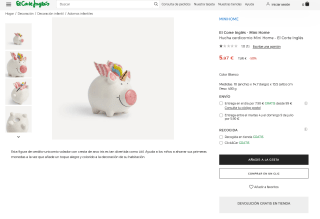 Hucha cerdicornio Mini Home por solo 5,97€