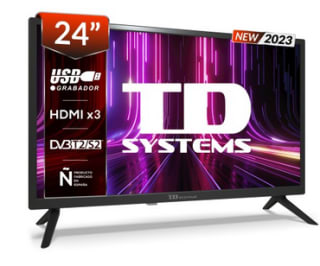 TV 24" Led HDM últiples Conexiones TD Systems M24X14H por 89€
