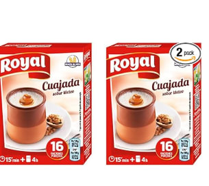Pack 2ud Royal Cuajada Tradicional Azucarada en Polvo 16 Raciones, 48g, por 2,4€