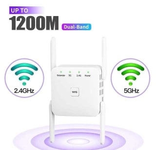 1200Mbps 5Ghz Wireless WiFi Repetidor 2.4G 5GHz por solo 13€