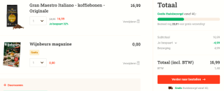 Gran Maestro Italiano - koffiebonen - 1 KG voor €12 dmv code bij Koffievoordeelshop