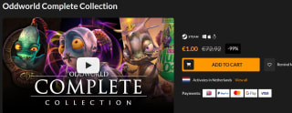 Oddworld Complete Collection voor €1 bij Fanatical