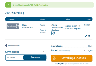 Gratis verzending op je bestelling bij Goedgemerkt