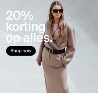20% korting op alles bij Sacha