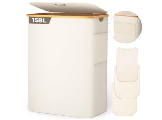 OUSFOT Cesto para la Ropa Sucia con 3 Compartimentos 158L por solo 25,79€