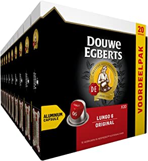 Douwe Egberts Nespresso cups 200 stuks voor €27,45 bij Amazon.nl
