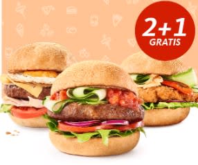 2+1 gratis op alle burgers bij Kwalitaria