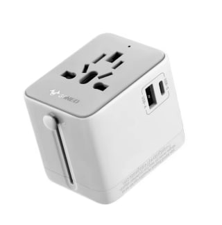 Goneo-Adaptador de viaje Universa con 2 AC 1 USB-C 1 USB-A por solo 10,36€