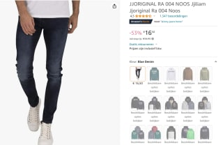 Jack & Jones Liam Original heren skinny fit heren voor €15,50 bij Amazon