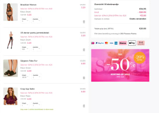 20% extra korting op de sale van Hunkemöller