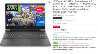 Portatil HP Victus 16-R1005NS por 1.029€