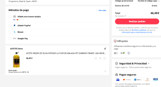 ACEITE VIRGEN DE OLIVA INTENSO LA FLOR DE MALAGA PET GARRAFA TRANSP ASA NEGRA 5L por 46,49€