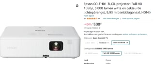 Epson CO-FH01 Full HD home cinema beamer voor €308,37 bij Amazon