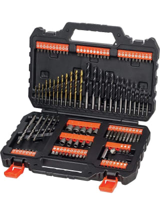 Kit Black+Decker Juego de 109 Piezas para Atornillar y Taladrar por 19,99€.