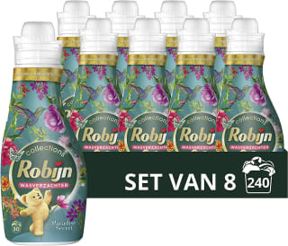 8x Robijn Intense Wasverzachter Paradise Secret 750 ml voor €12,68 bij Amazon