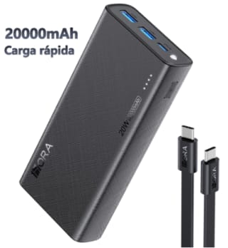 Power Bank 1Hora 20000 mAh 20W por $231 en Shopee